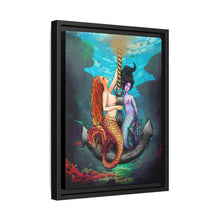 Load image into Gallery viewer, Sirenas Curiosas - Matte Canvas, Framed (Multi-color)
