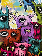 Load image into Gallery viewer, Suspicious Cats - Illustration
