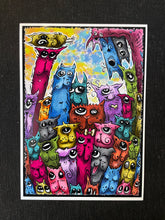 Load image into Gallery viewer, Suspicious Cats - Illustration
