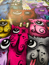 Load image into Gallery viewer, Suspicious Cats - Illustration
